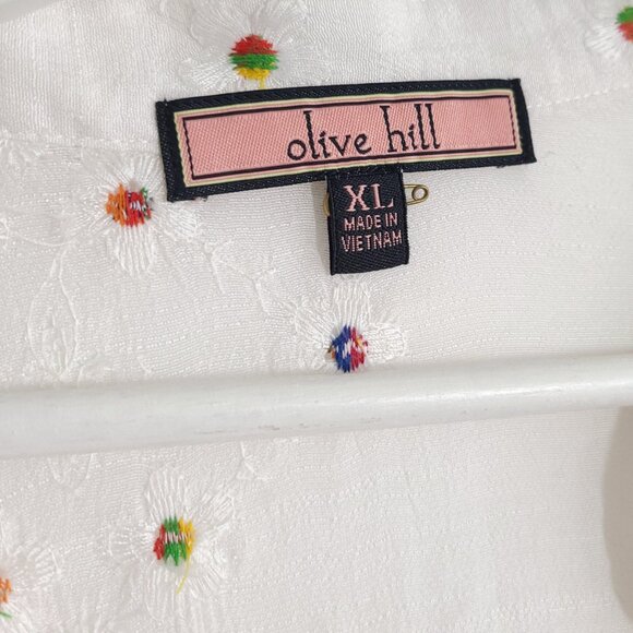 Olive Hill Embroidered Flower Button Down Shirt - Picture 3 of 7